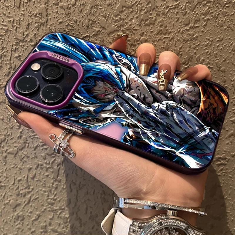 Dragon Ball Super Saiyan Blue Vegito Gogeta Case for iPhone 12 17 Air Pro Max 16 15 11 14 13 Pro Max XS X XR Plus 8 7 SE 2020 view 6