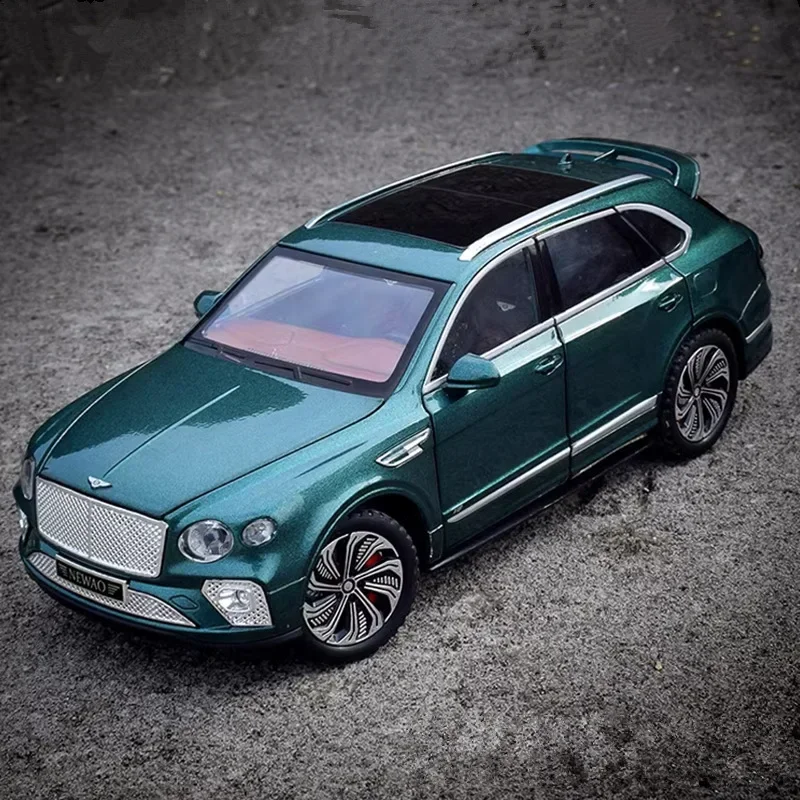 1:24 Bentley Bentayga Continental GT High Simulation Diecast Metal Alloy Model car Sound Light Pull Back Collection Kids Toy