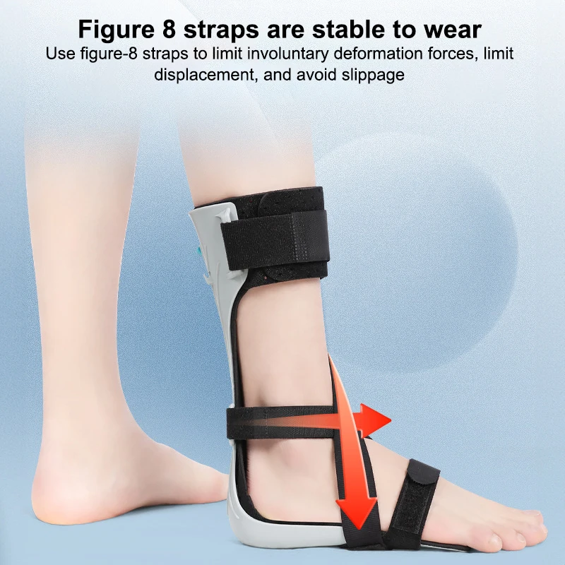 

Foot Drop Orthotics Ankle Orthosis Adjustable Elasticity Valgus Orthotics Stroke Hemiplegia Rehabilitation Shoes Foot Supports