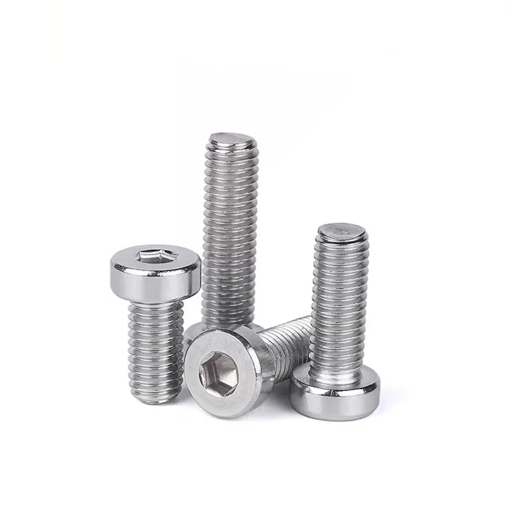 5 pcs M8*10/12/16/20/25/30/35/40 Stainless Steel SS304 DIN7984 M8 Bolt Thin Reduced Cap Cup Allen Hexagon Hex Socket Head Screw
