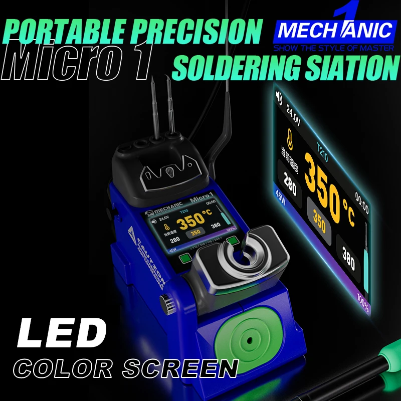 Stazione di saldatura MECCANICA Compatibile con punta per saldatore originale 210/245/115 Maniglia di controllo della temperatura Stazione di rilavorazione di saldatura