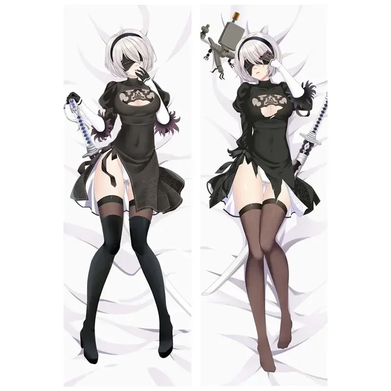 Anime gra NieR:Automata dekoracyjna poszewka na poduszkę YoRHa typu poszewka na poduszkę nr 2b 9S dwustronna poszewka na pościel