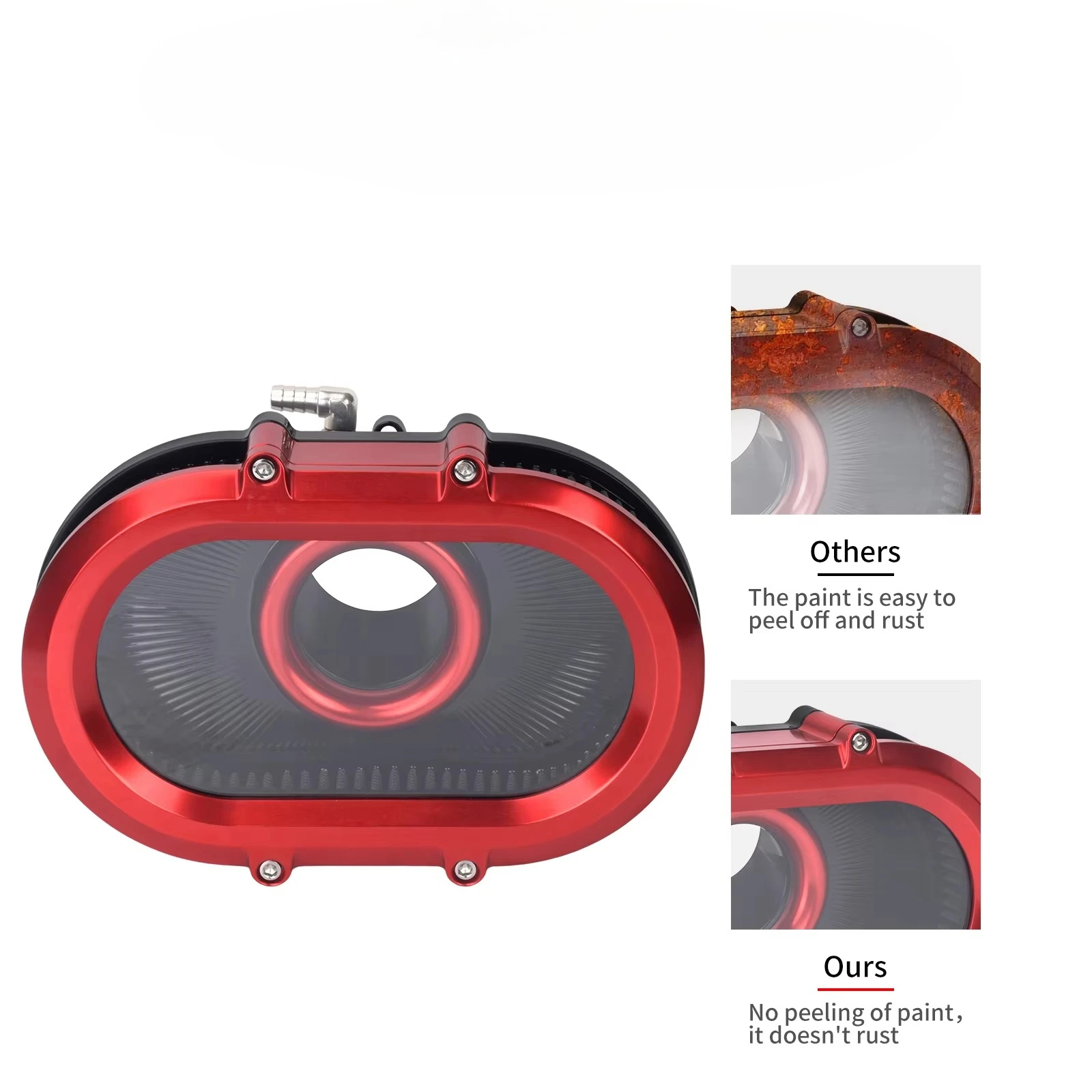 Motorcycle Air Filter Oval Round Air Cleaner for Touring CVO Road Street Glide 2023-2025 Softail Breakout Fat Boy 2025