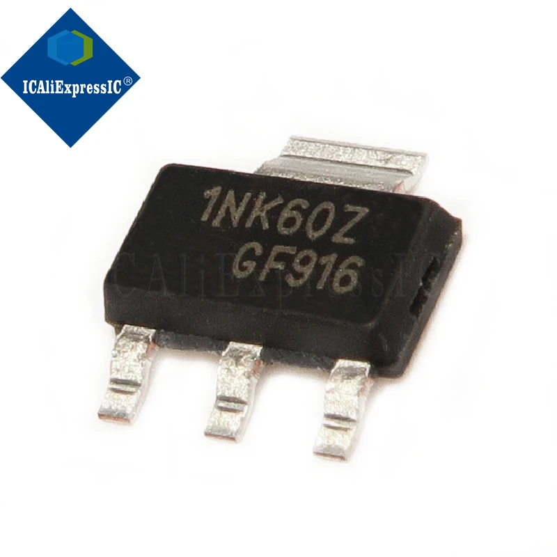 10pcs/lot STN1NK60Z SOT-223 1NK60Z STN1NK60 SOT MOSFET N-CH 600V 300MA SOT223 IC best quality In Stock