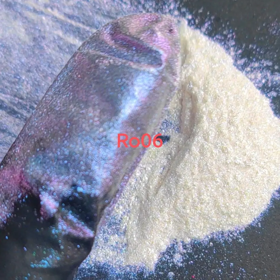 25g 60-320um Iridescent White Chameleon pearl Pigment  powder ColorShift Automotive Car Paint Pigment Powder