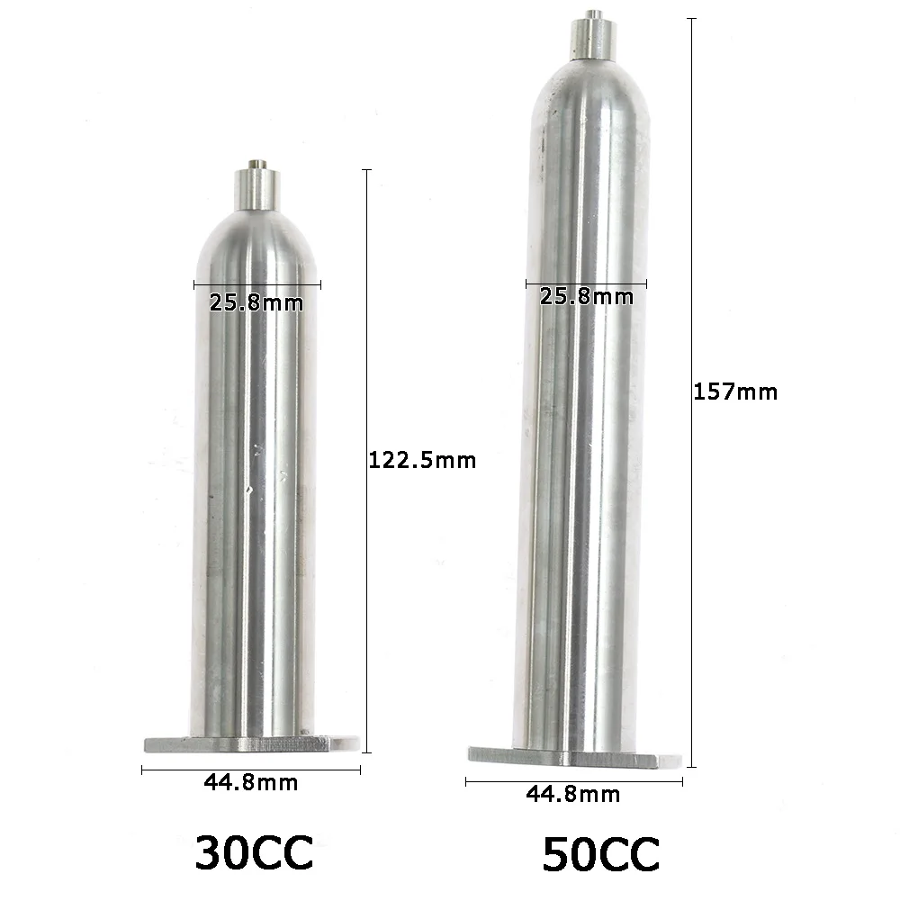 Imagem -02 - Seringa Industrial Estilo Japonês de 30cc 50cc Barris de Distribuição de Cola Aço Inoxidável