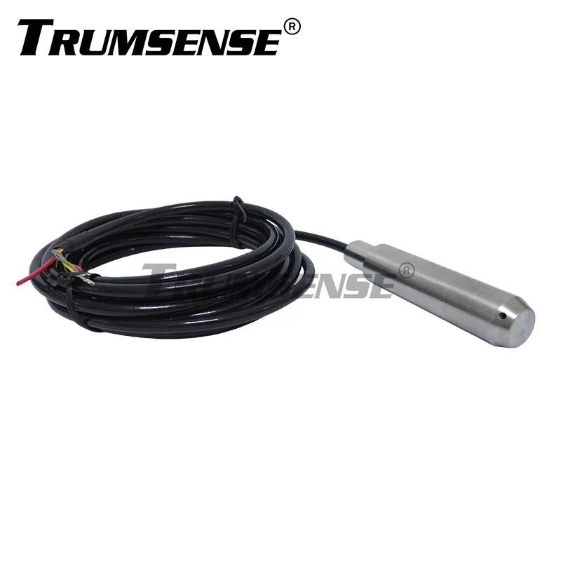 Trumsense 3 Meter Range 4m Cable Submersible Liquid Level Transmitter Fuel Level Transducer 4 to 20mA Output
