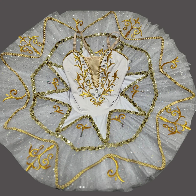 

Бело-розовые профессиональные балетные пачки «Лебединое озеро», балетная пачка, детский костюм, балетный наряд для девочек, танцевальная одежда, балетное платье для взрослых