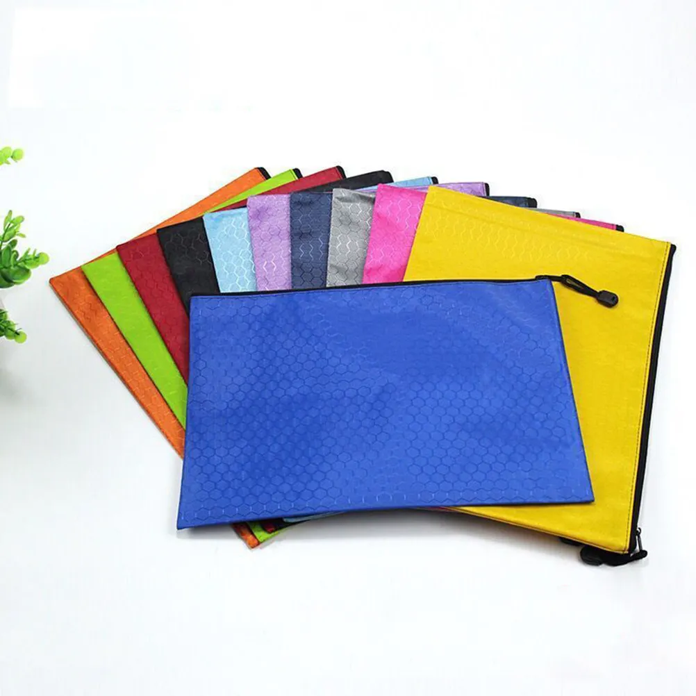 

Водонепроницаемая сумка для документов формата А4 из ткани Оксфорд, сверхпрочная, с узором в виде шариков, на молнии, органайзер для документов, для путешествий и офиса, подходит для зубной щетки