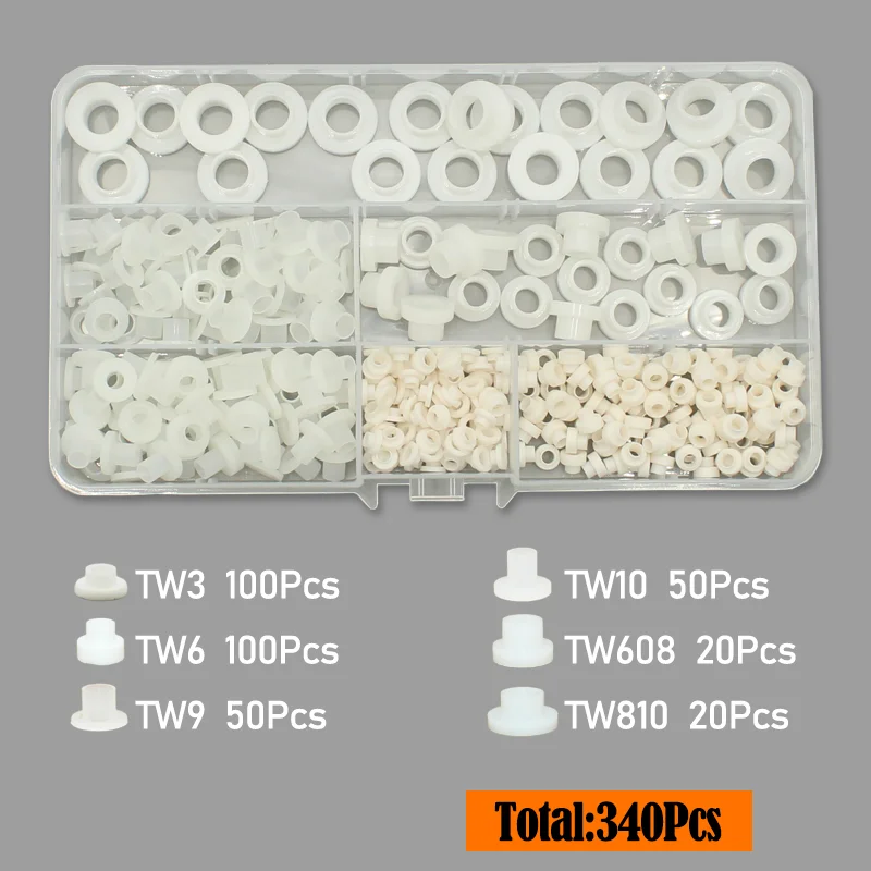 Bis zu 414p T-förmige Nylon-Unterlegscheibe TW3 TW6 TW8 TW9 TW10 T0 TW16 Konkave und konvexe Kunststoff-Schraubenhülse Isolierpartikel für Schrauben – Detail 7