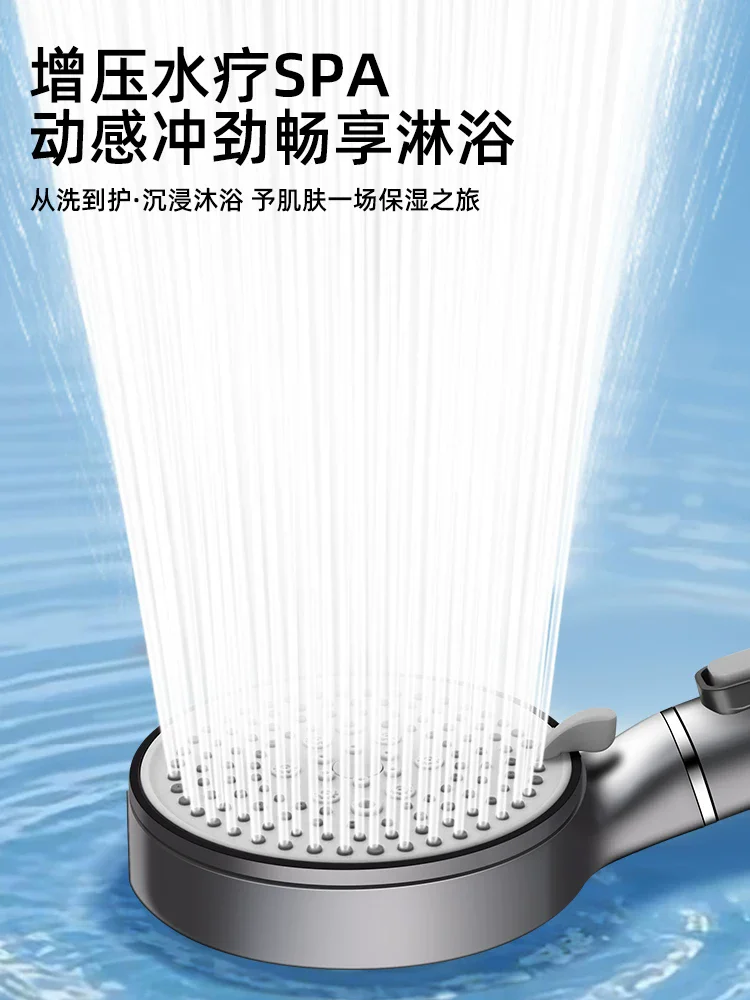 High Pressure Filtered Shower Head 5 Modes Adjustable Handheld Showerhead Anti Limestone Remove Chlorine Filtration Shower Head