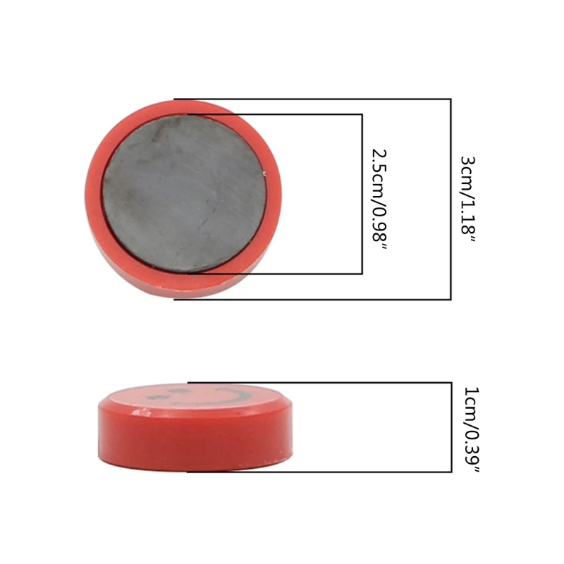 10個のカラフルなプッシュピンマグネット オフィスマグネット キッチン 家庭や学校のマップ&ホワイトボードマグネットに最適