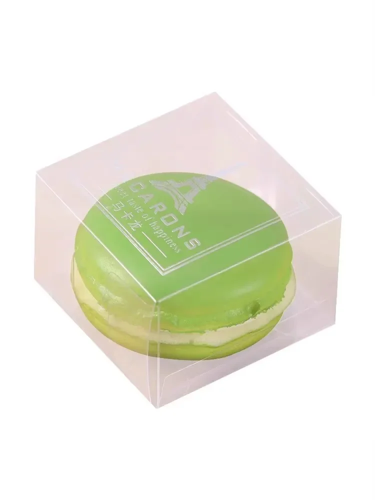 Cajas transparentes individuales para macarons, 50/100 unidades, cajas para Oreo cubiertas de chocolate, empaque para regalos de panadería, para bodas, baby showers y bodas.
