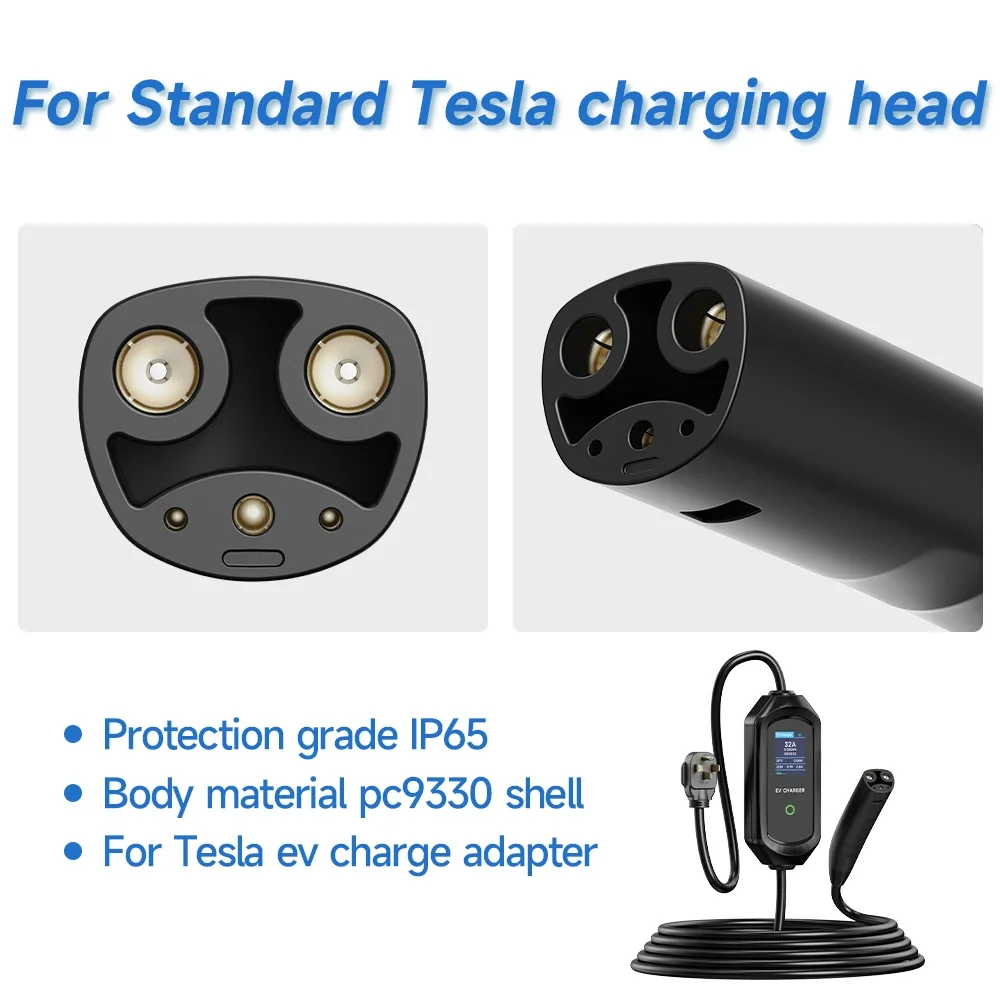 AFEEV-cargador EV portátil de 3,5 kW/7 kW para Tesla Model 3/X/Y/S Highland 2024 EVSE, Cable de carga rápida, enchufe CEE, caja de pared para coche