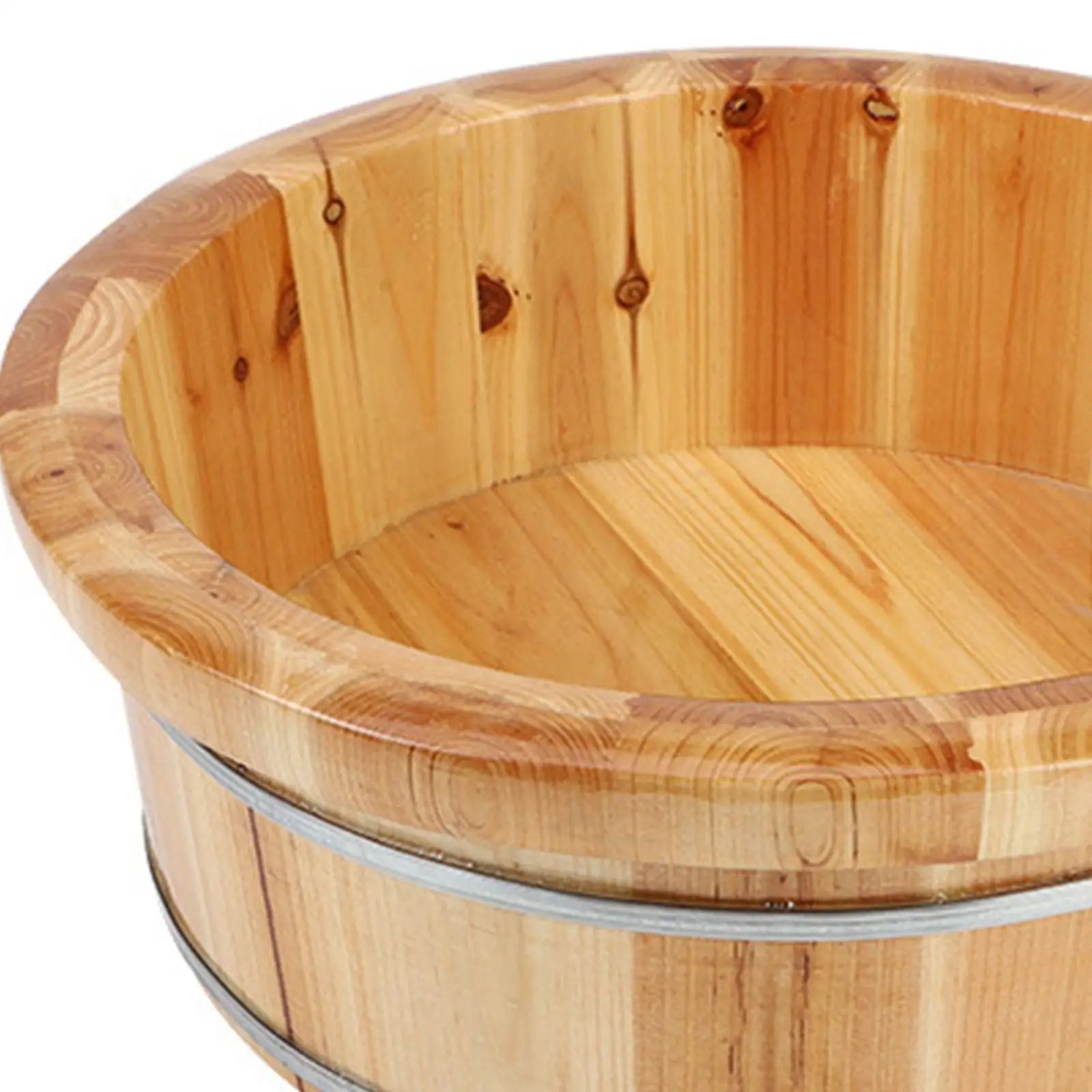 Wood Footbath Basin Foot Soaking Bath Basin Foot Bath Basin Foot Bucket Footbathing Home Supplie Sooth Surface Foot Soaking Tub