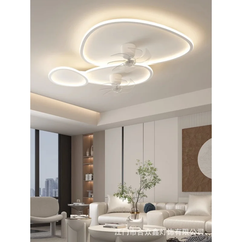 Lamp in the Living Room Atmospheric Guangdong Zhongshan Lamp Shaking Head Fan Lamp Living Room Main Lamp