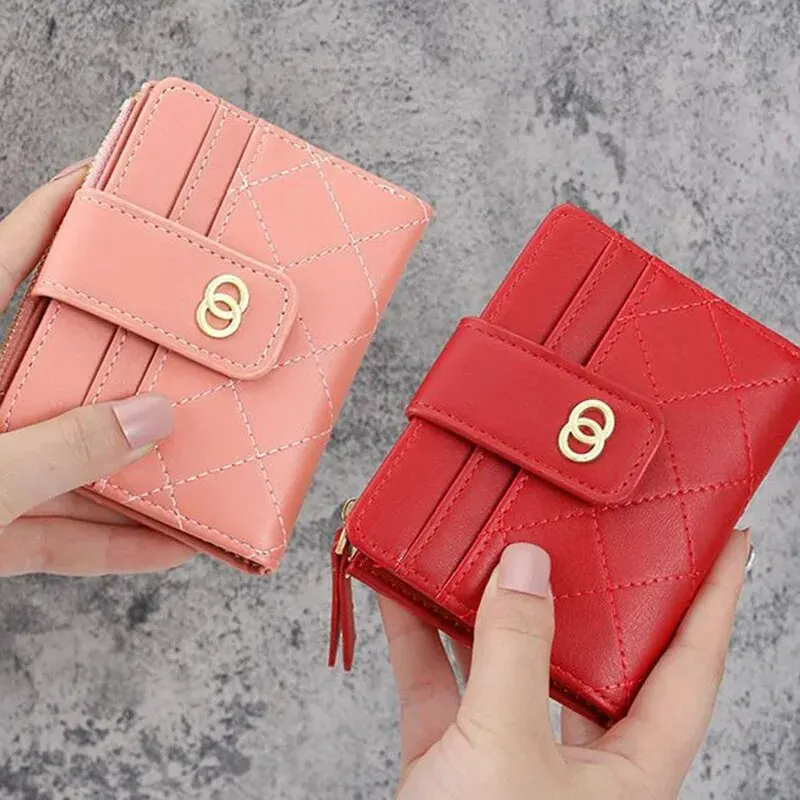 Women Wallets PU Leather Female Purse Mini Multi-Cards Holder Coin Short Wallets Slim Small Wallet Zipper Carteras Para Mujeres