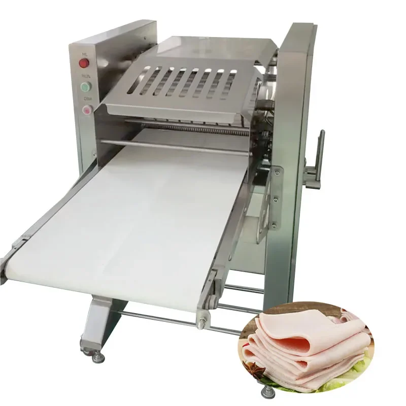 Commercial Electric Pork Skinning Machine With Conveyor Belt Type Adjustable Thickness Multi-functional Skinning Machine For Por