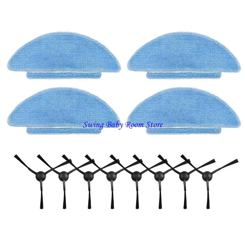 K1AD Robot ROLBO ROLLADORES ROLLOS Cepillo Hepa Filtro Hepa Mop Pepinete lateral para Tikom L9000