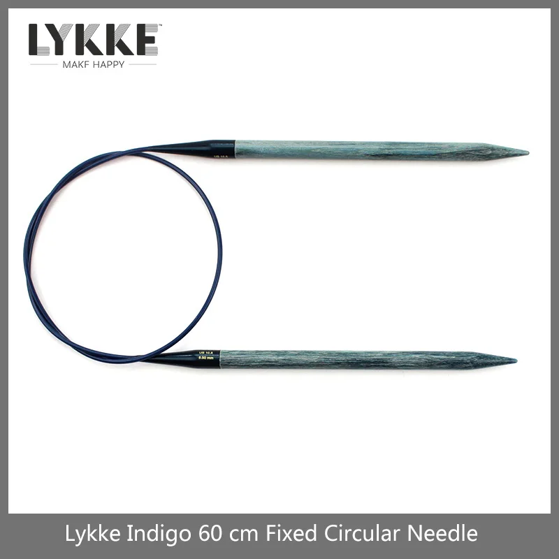 LYKKE INDIGO 24''/60cm fixed circular knitting Needles