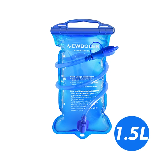 NEWBOLER Bolsa de Agua, Depósito de Agua, Bolsa de Almacenamiento sin Bisfenol, 1L 1.5L 2L 3L, Mochila Deportiva para Correr