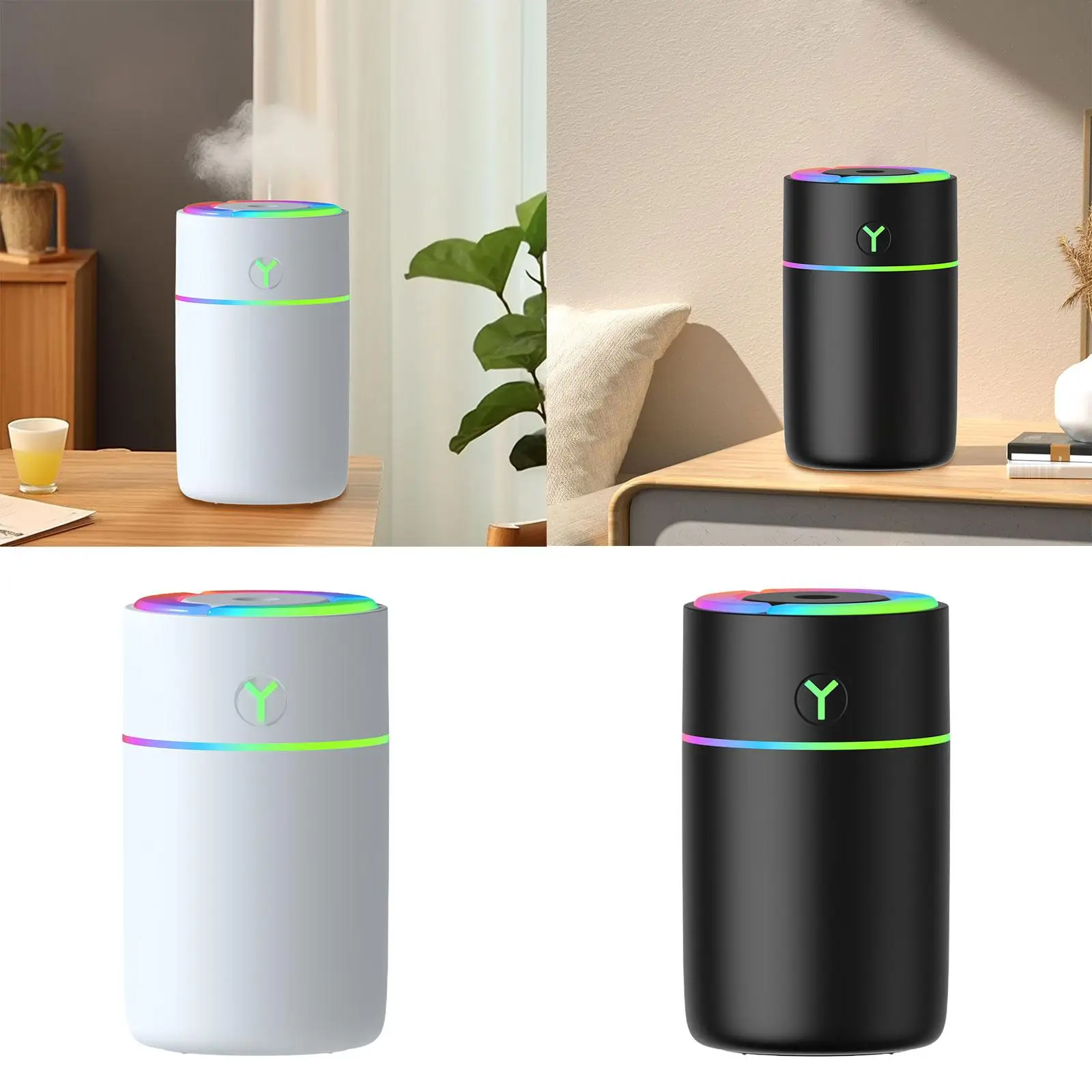 Маленький увлажнитель, малошумный компактный настольный увлажнитель для прикроватной тумбочки, внутреннего автомобиля