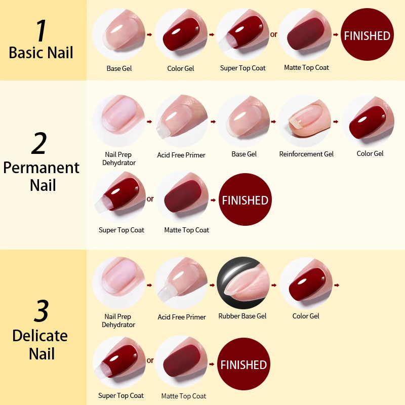 NASCIDO PRETTY-Esmalte em Gel, Super Top Coat, Longa Duração, 45 Dias, Cores Populares, Gel Base, Verniz, Função, 10ml