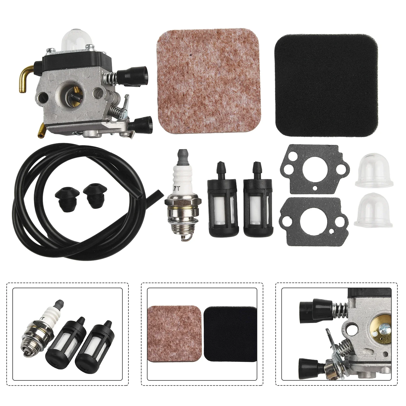 

For FS80R Trimmer Carburetor for FS85 FS85R For FS80 FS72 FS74 FS75 FS76 FS85RX Maintenance Kit Provides Enhanced Efficiency
