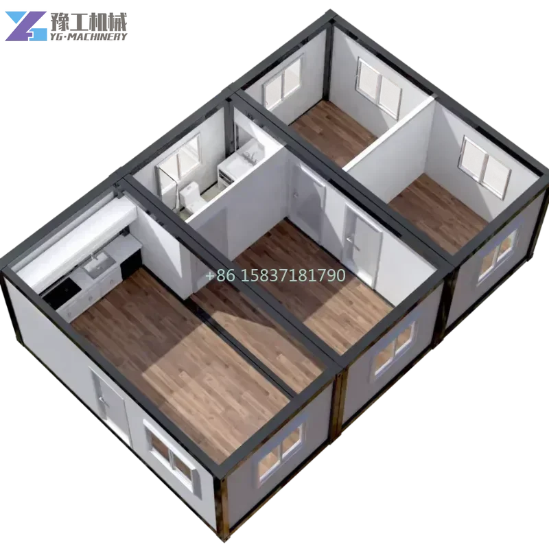 Prefabricated Expandable Container House Customizable Double Wing Folding House Portable Mobile Tiny Home Container for Spain