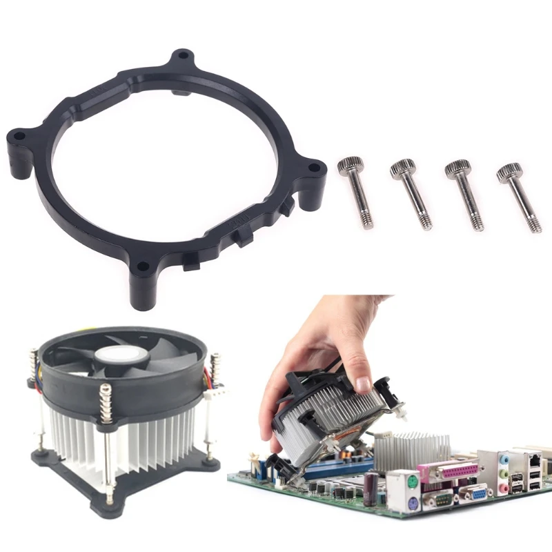 1ชุด3 In1เมนบอร์ดวงเล็บเดสก์ท็อป CPU Cooler วงเล็บพัดลมฮีทซิงค์สำหรับ X58 1366