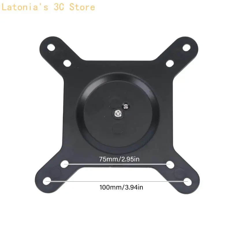 Tischarm-Monitor-Montageplatte mit 17-mm-Kugelkopfanschluss, tragbare VESA-Halterung für 75 x 75/100 x 100 mm – Detail 6