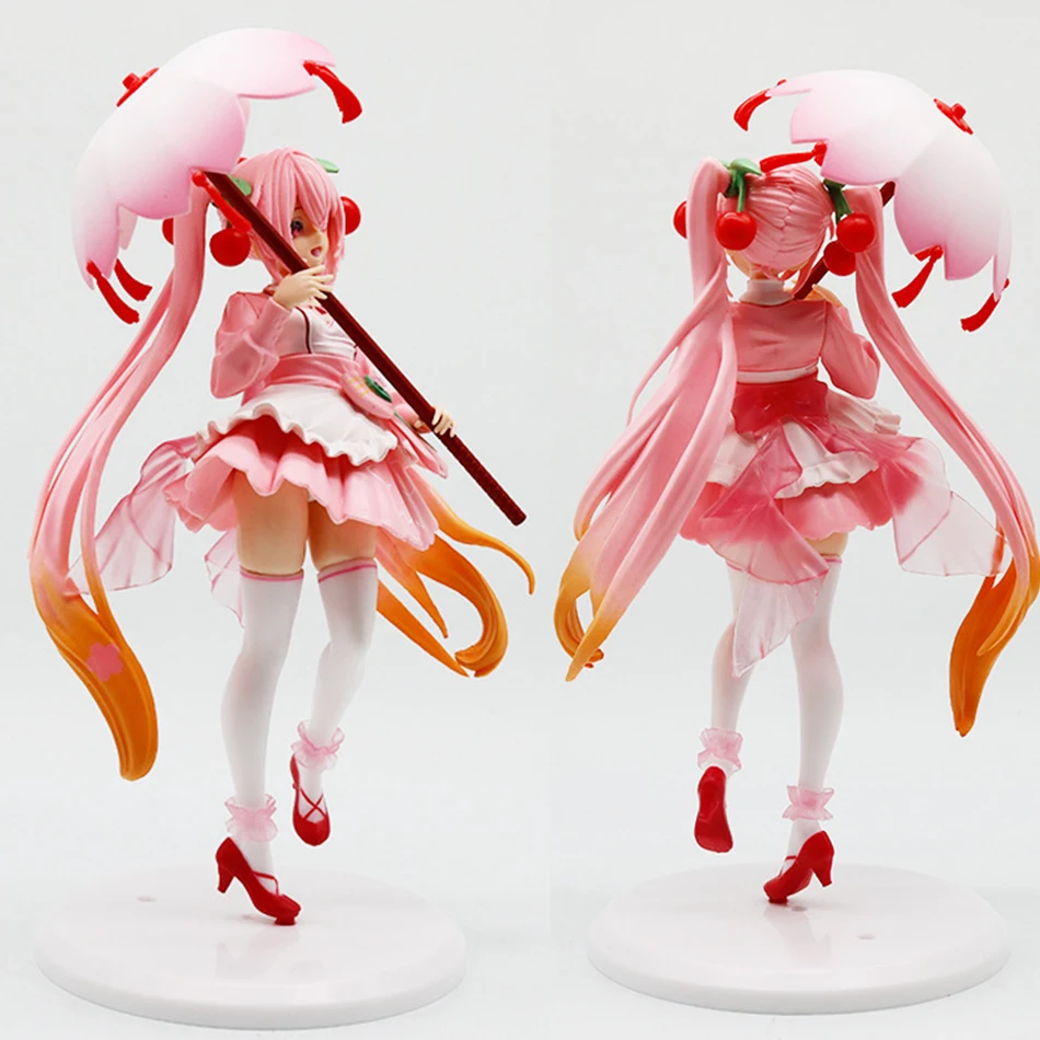 19-23cm Hatsune Miku Sakura Ver. Anime Figure - Kawaii Hoodie