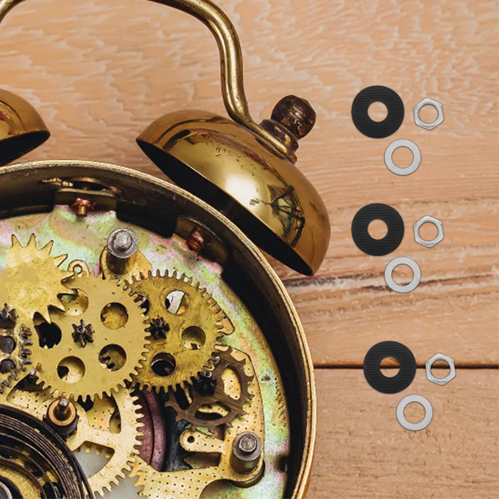 

10Sets Clock Mechanism Parts Kit for Wall Quartz Clocks Repair Supplies DIY Accessories Washers Nuts Gaskets Clock Parts