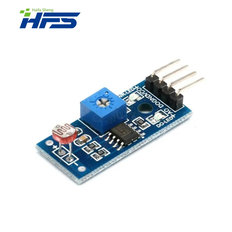 Módulo Sensor Sensível Fotossensível para Arduino, Resistência Óptica, Detecção de Luz, Kit DIY, 4Pin, 5Pcs