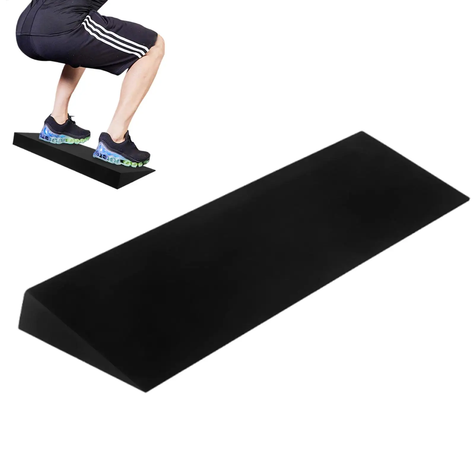 Placa inclinada de cunha de agachamento para alongamento de panturrilha e agachamentos elevados, bloco de cunha de ioga para pilates, fitness, equipamento de ginástica em casa