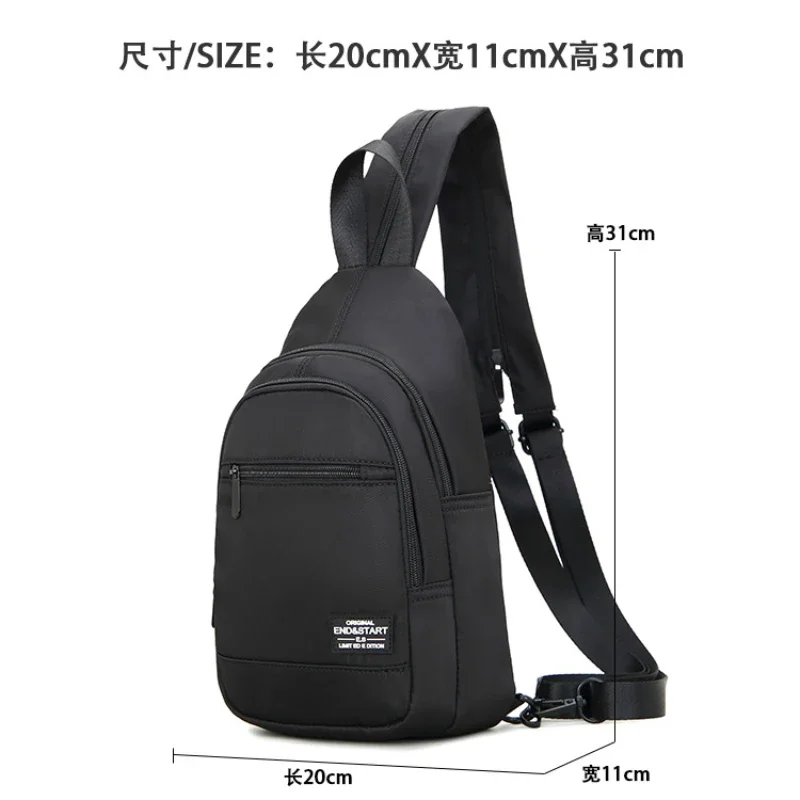 Mini Mochila pequeña de lona para hombre, bolso escolar de hombro, impermeable, para viaje, color negro, 2023