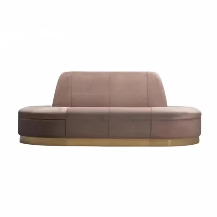 * High-End Commercial Restaurant Furniture Custom Arc Luxury Modular Combination Sofa for Sale