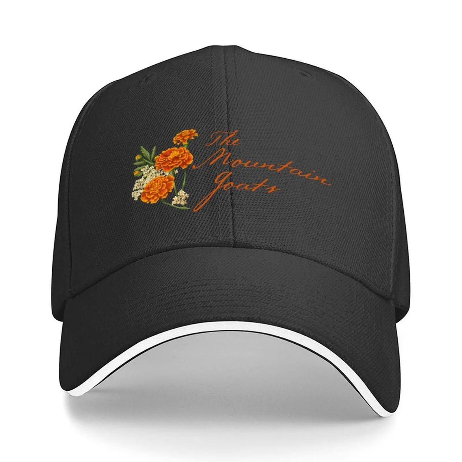 

The Mountain Goats Floral Baseball Cap Fishing cap Vintage cute hats for men Men's Women's