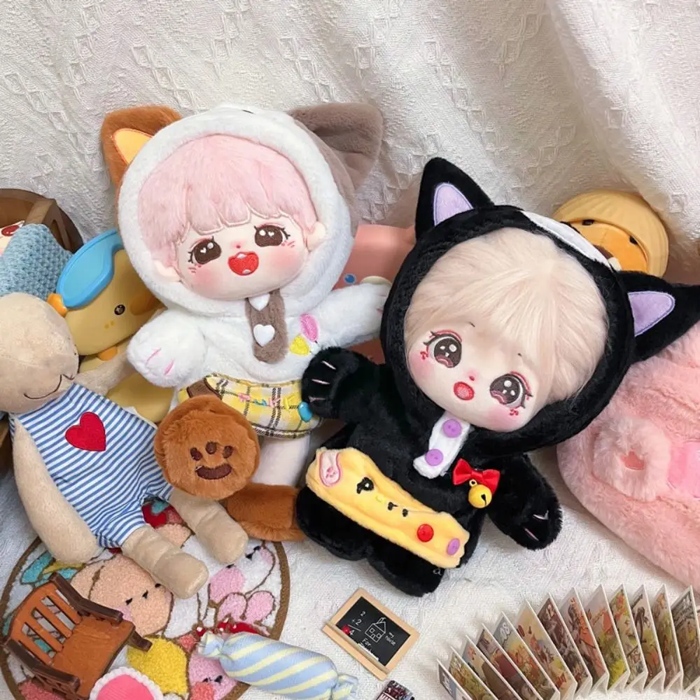 Dress Up 20cm Doll Coat Clothes Cat Doll Clothing Animal 20cm Doll Clothes Kawaii Rabbit Idol Doll Outfit Clothes