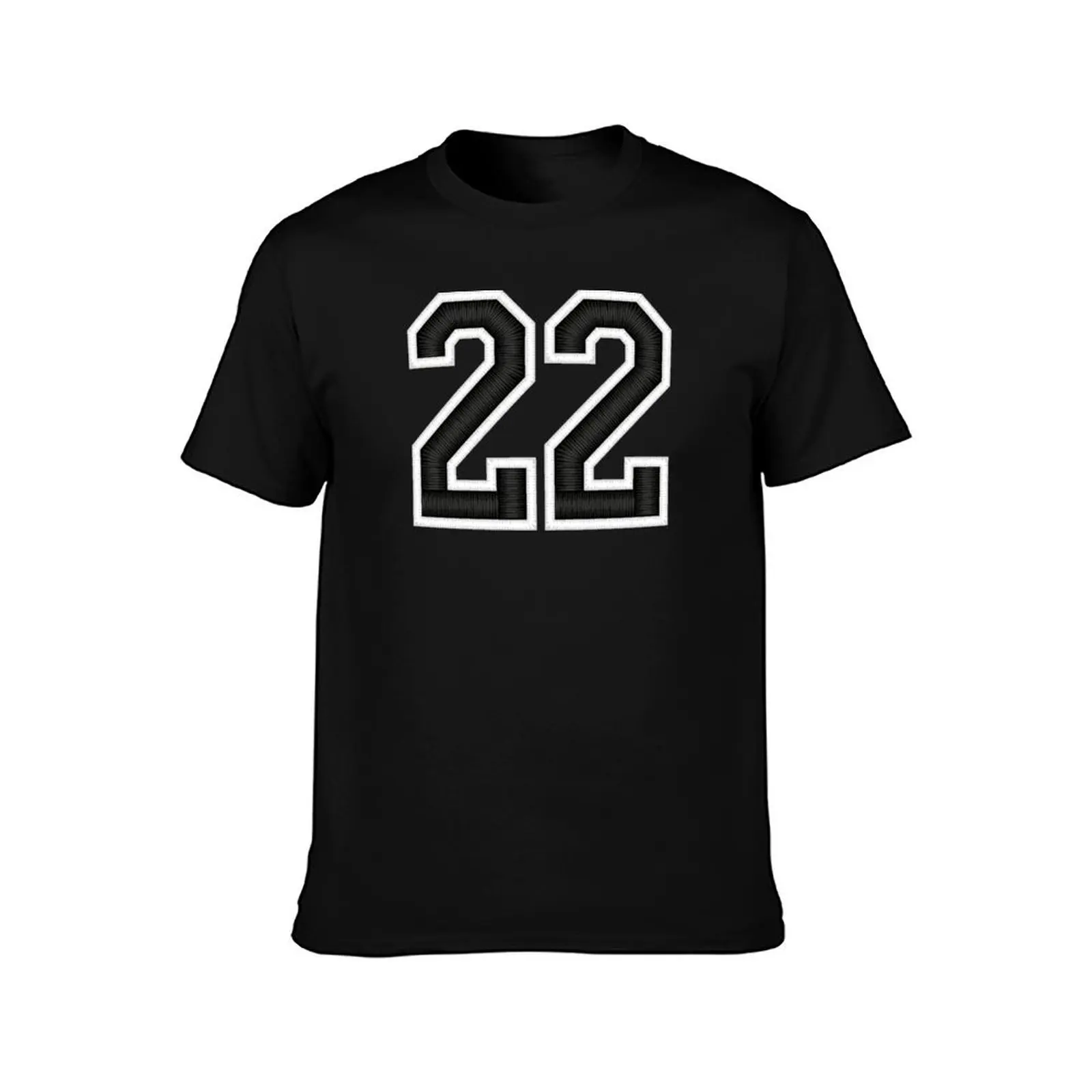 22 Black Jersey Sports Number twenty-two Football 22 T-Shirt Casual Breathable Short Sleeve Top T-Shirt