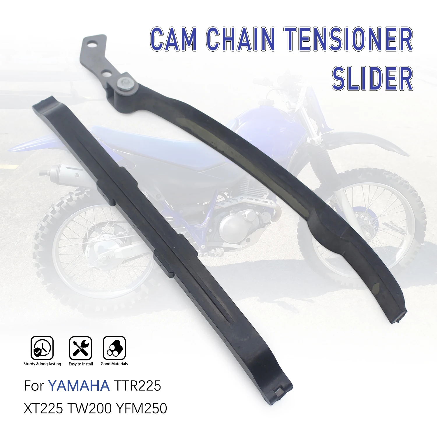 Timing Chain Tensioner Guide Plate Set For YAMAHA BEAR TRACKER YFM250 TTR225 SEROW XT225 TTR230 SR185 XT125