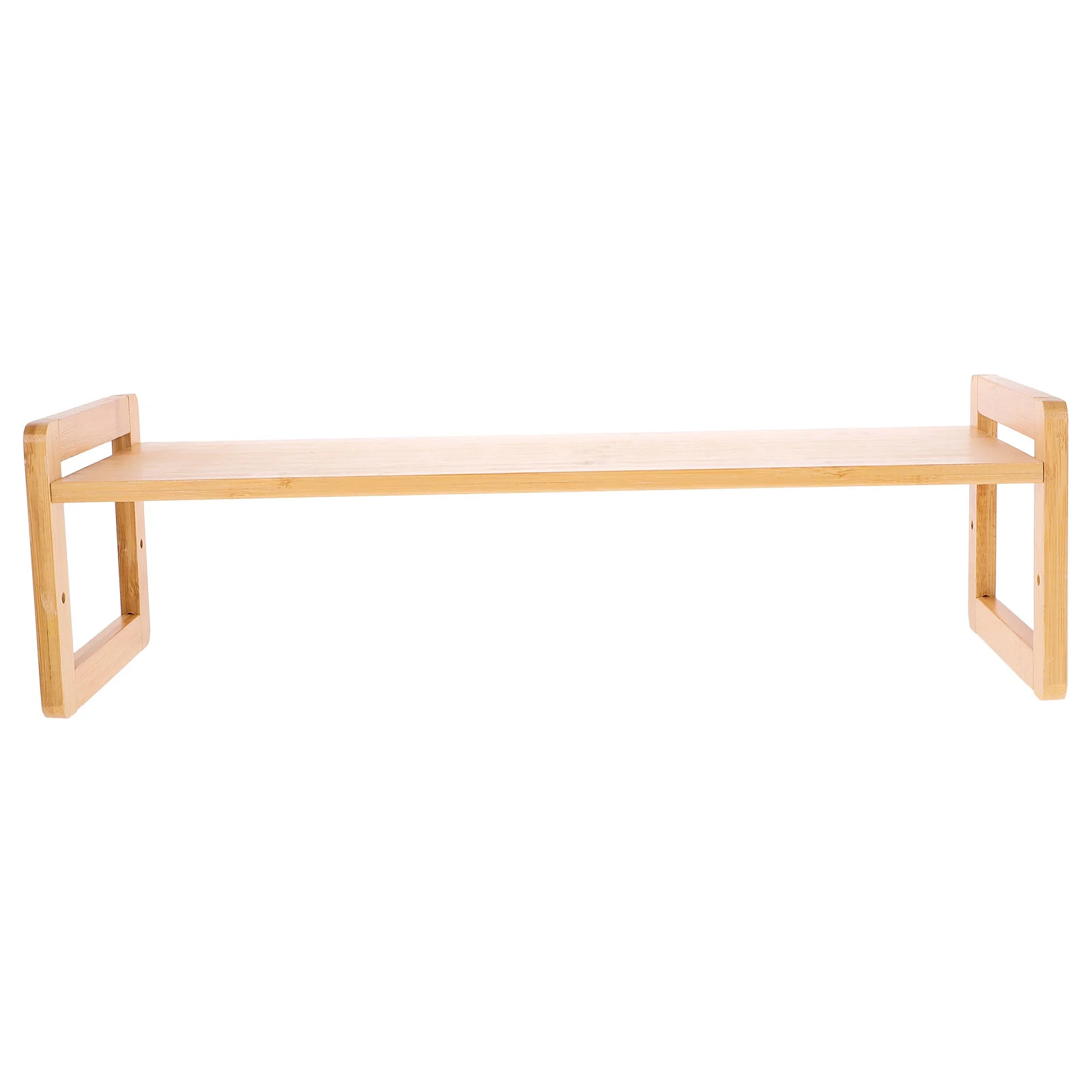 Monitor Stand Computer Riser Laptop Holder Organizer Desk Dorm Room Essentials Bamboo Storage Office Racks