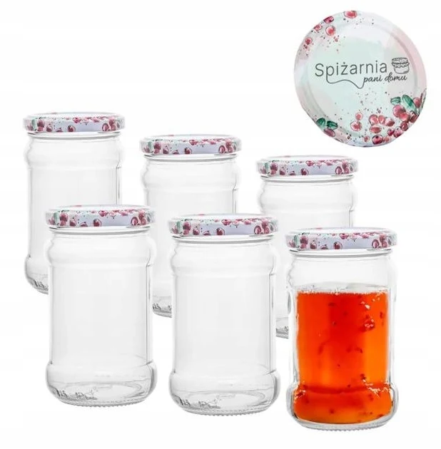 Glazen weckpotten met schroefdeksels 315 ml 6 stuks