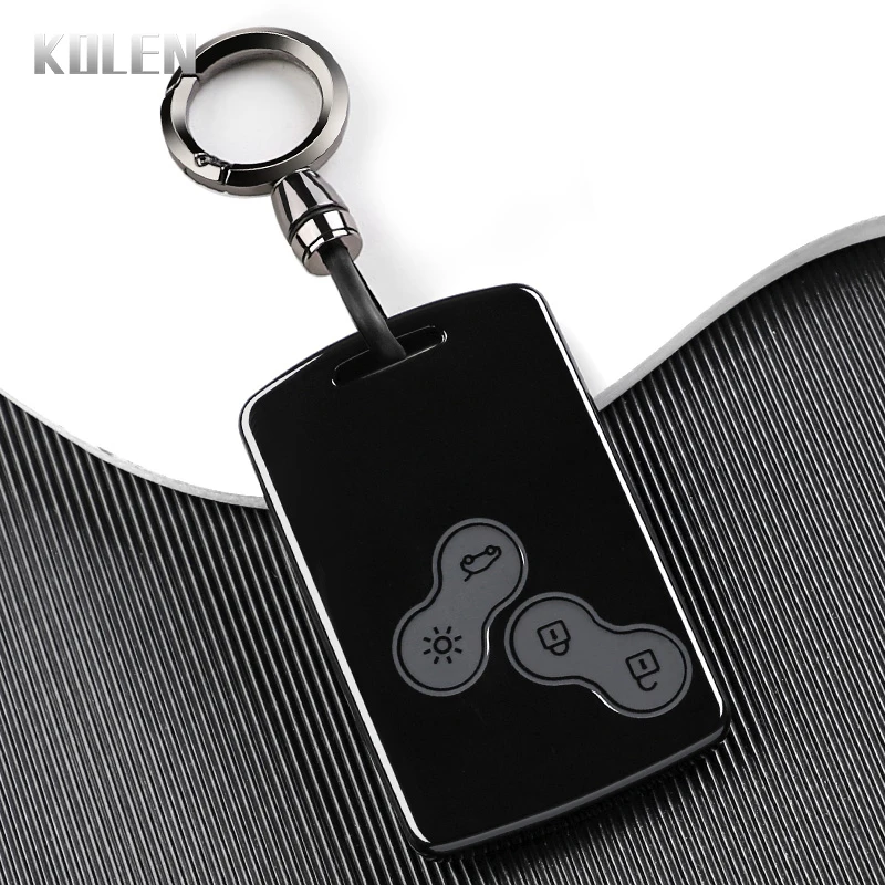 New TPU Car Card Key Case Cover For Renault Clio Laguna Koleos Megane Fluence Zoe Scenic Captur Card Protected Keychain Shell
