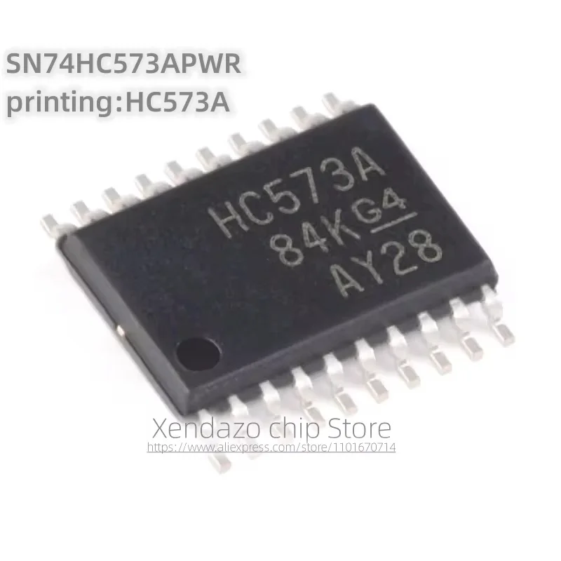 10pcs/lot SN74HC573APWR printing HC573A TSSOP-20 package Three state output eight roadside D-class flip-flop chip