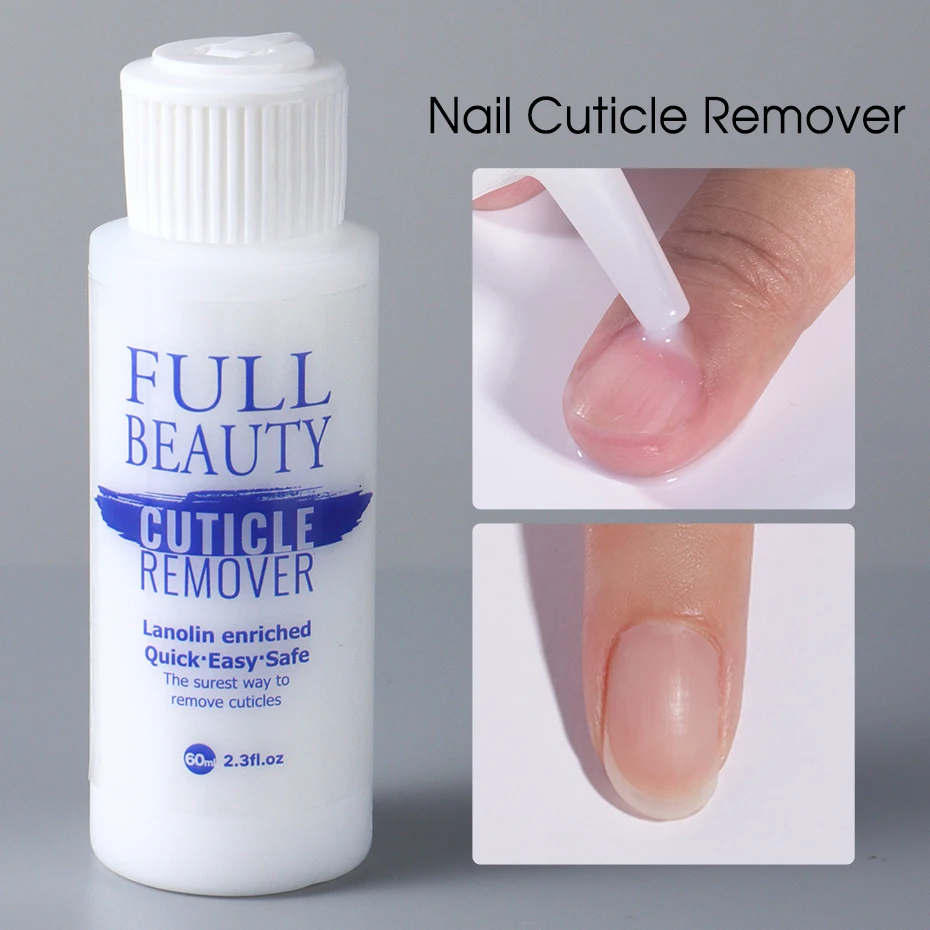 60/30ml Nail Cuticle Remover Softener Liquid Exfoliator Cuticle Oil Treatment Manicure Soften Dead Skin for Pedicure Nails Care