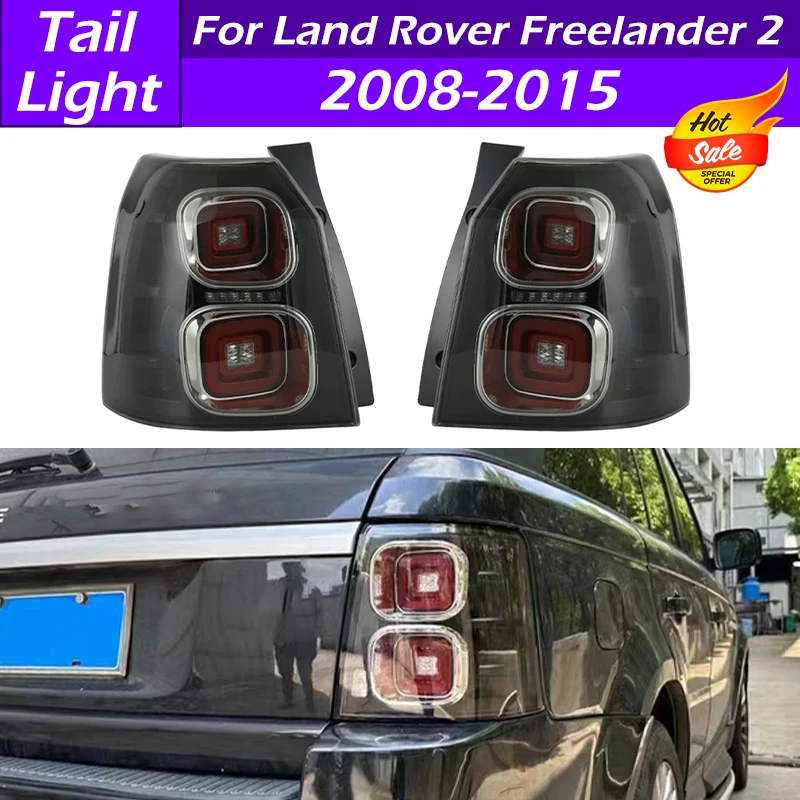 For Land Rover Freelander 2 2008-2015 1 Pair Modified LED Taillight Assembly Rear Tail Light Turn Signal Light Car Accessories