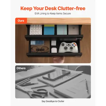 8 最佳銷售 桌子下面的抽屜 - №7