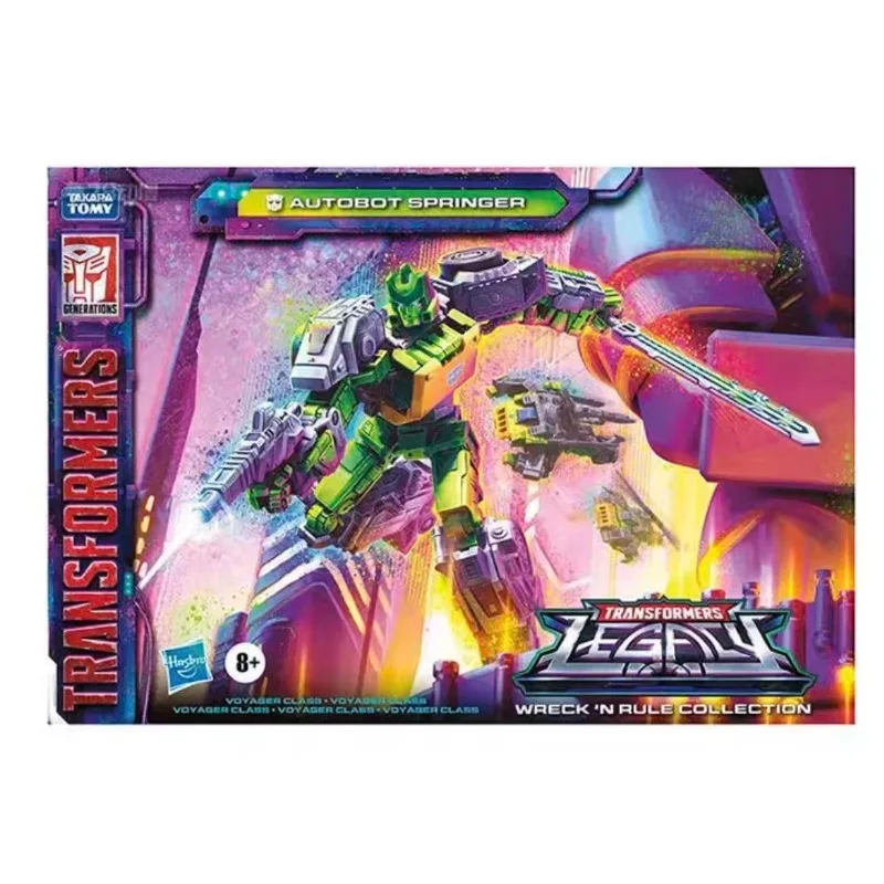 

Original Hasbro Transformers G Series Legacy Wreck NRULE COLLECTION AUTOBOT SPRINGER Voyager Class Anime Figure Model