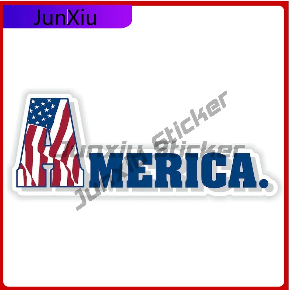 

Usa America Letters Flag Stickers Waterproof Vinyl Decals Custom Decal Motorcycle Cars Bumper Camping Car Decoration Accessories